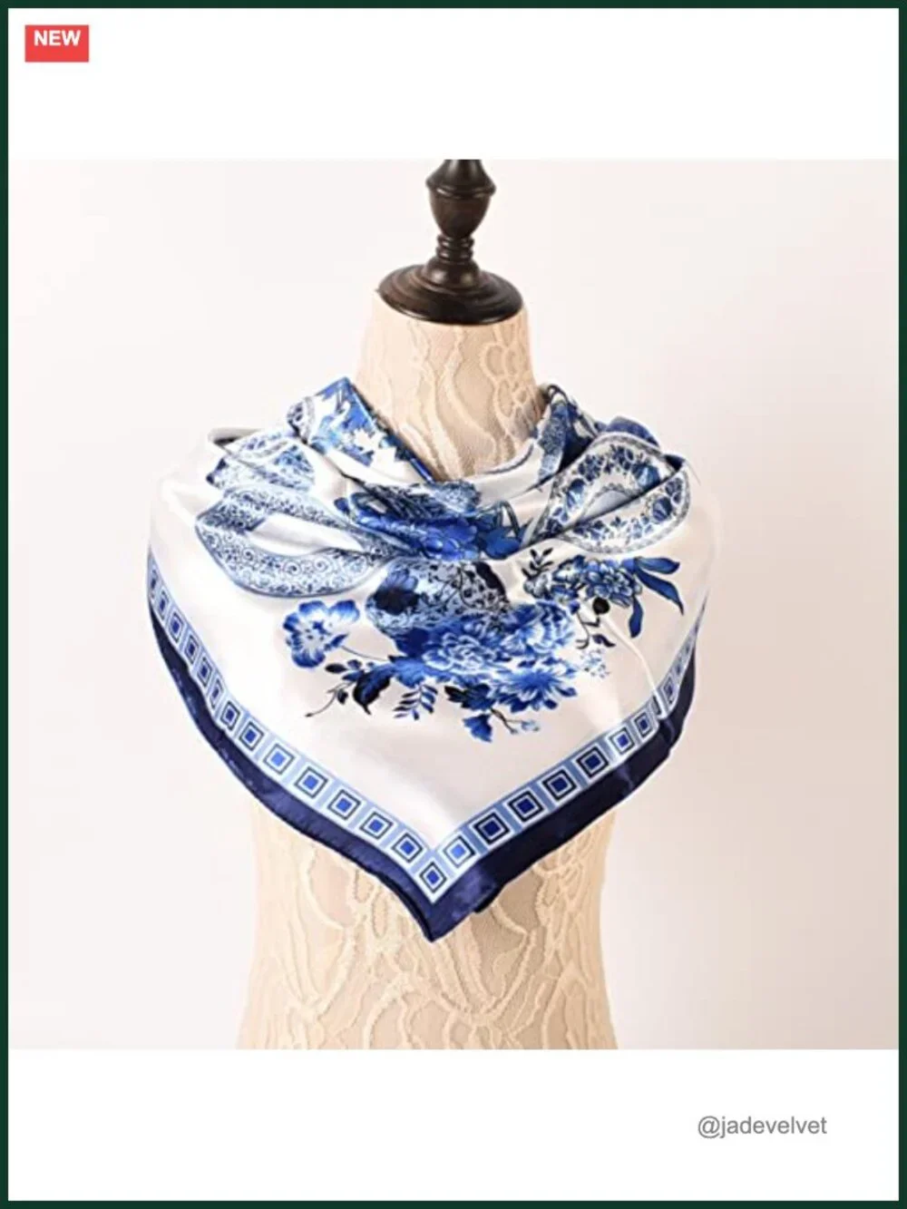 35x35 Silk Like Satin Scarf Head Wrap Neck Bandana Fashion Square Hair Scarf